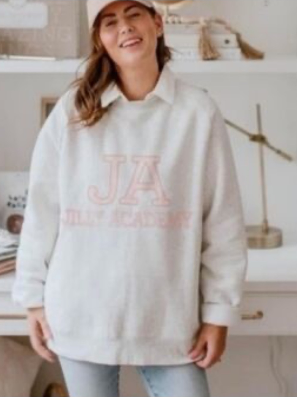 BRUNETTE THE LABEL X THE JILLY ACADEMY OVERSIZED CREW